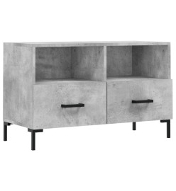 Meuble TV Gris béton 80x36x50 cm Bois d'ingénierie