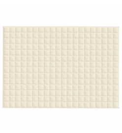 Couverture lestée Crème clair 140x200 cm 10 kg Tissu