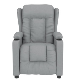 Fauteuil de massage Gris clair Tissu