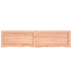 Étagère murale marron clair 120x30x4cm bois chêne massif traité