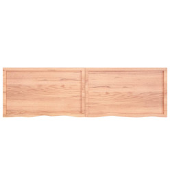 Dessus de table marron clair 200x60x6 cm bois chêne traité