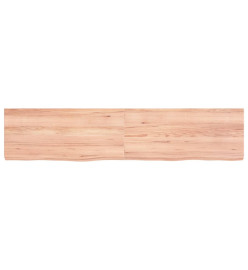 Dessus de table marron clair 180x40x6 cm bois chêne traité