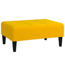 Repose-pied Jaune 78x56x32 cm Velours