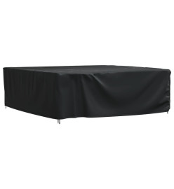 Housse de salon de jardin noir 260x260x90 cm imperméable 420D