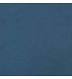 Tête de lit avec oreilles Bleu foncé 93x16x78/88 cm Velours