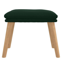 Repose-pied Vert foncé 45x29,5x35 cm Velours