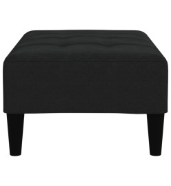 Tabouret Noir Tissu en microfibre