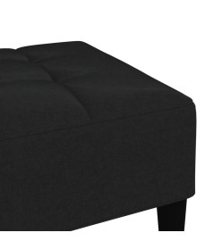 Tabouret Noir Tissu en microfibre