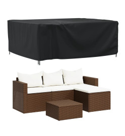 Housse de salon de jardin noir 200x160x70 cm imperméable 420D