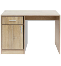 Bureau avec tiroir et placard 100 x 40 x 73 cm Chêne