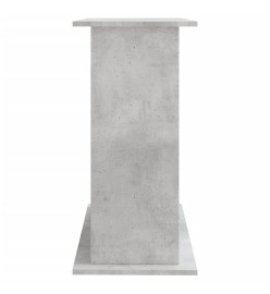 Support pour aquarium gris béton 81x36x73 cm bois d'ingénierie