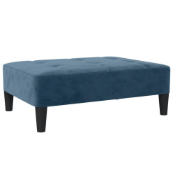 Repose-pied Bleu 78x56x32 cm Velours