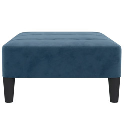 Repose-pied Bleu 78x56x32 cm Velours