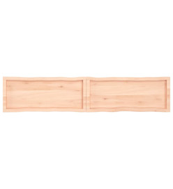 Dessus de table bois chêne massif non traité bordure assortie