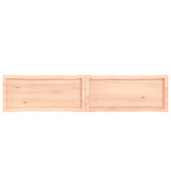 Dessus de table bois chêne massif non traité bordure assortie