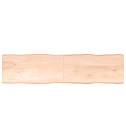 Dessus de table bois chêne massif non traité bordure assortie