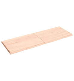 Dessus de table bois chêne massif non traité bordure assortie