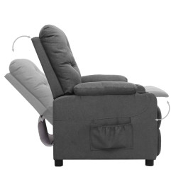 Fauteuil inclinable Gris clair Tissu