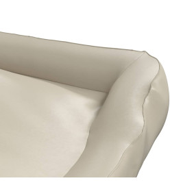 Lit pour chien Beige 105x80x25 cm Similicuir