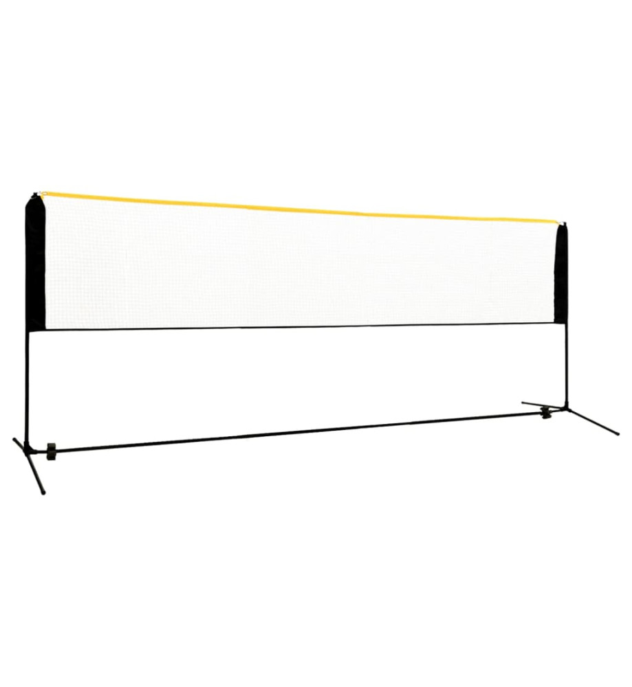 Filet de badminton réglable 400x103x94-158 cm Métal