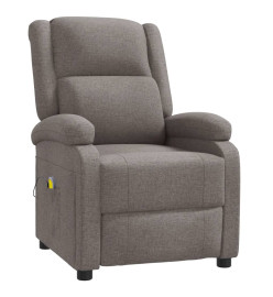 Fauteuil de massage Taupe Tissu