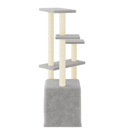 Arbre à chat avec griffoirs en sisal gris clair 107,5 cm