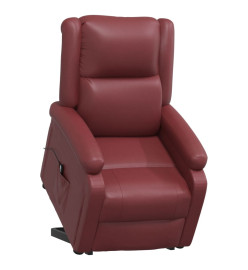 Fauteuil Rouge bordeaux Similicuir