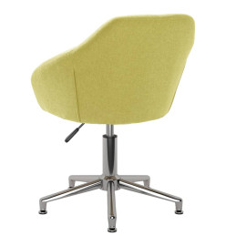 Chaise pivotante de bureau Vert Tissu