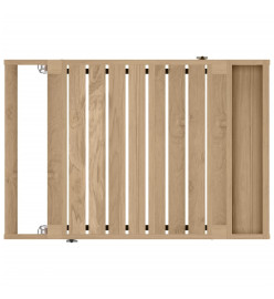 Chariot de bar 70x50x90 cm bois de teck massif