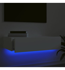 Meuble TV avec éclairage LED blanc 60x35x15,5 cm