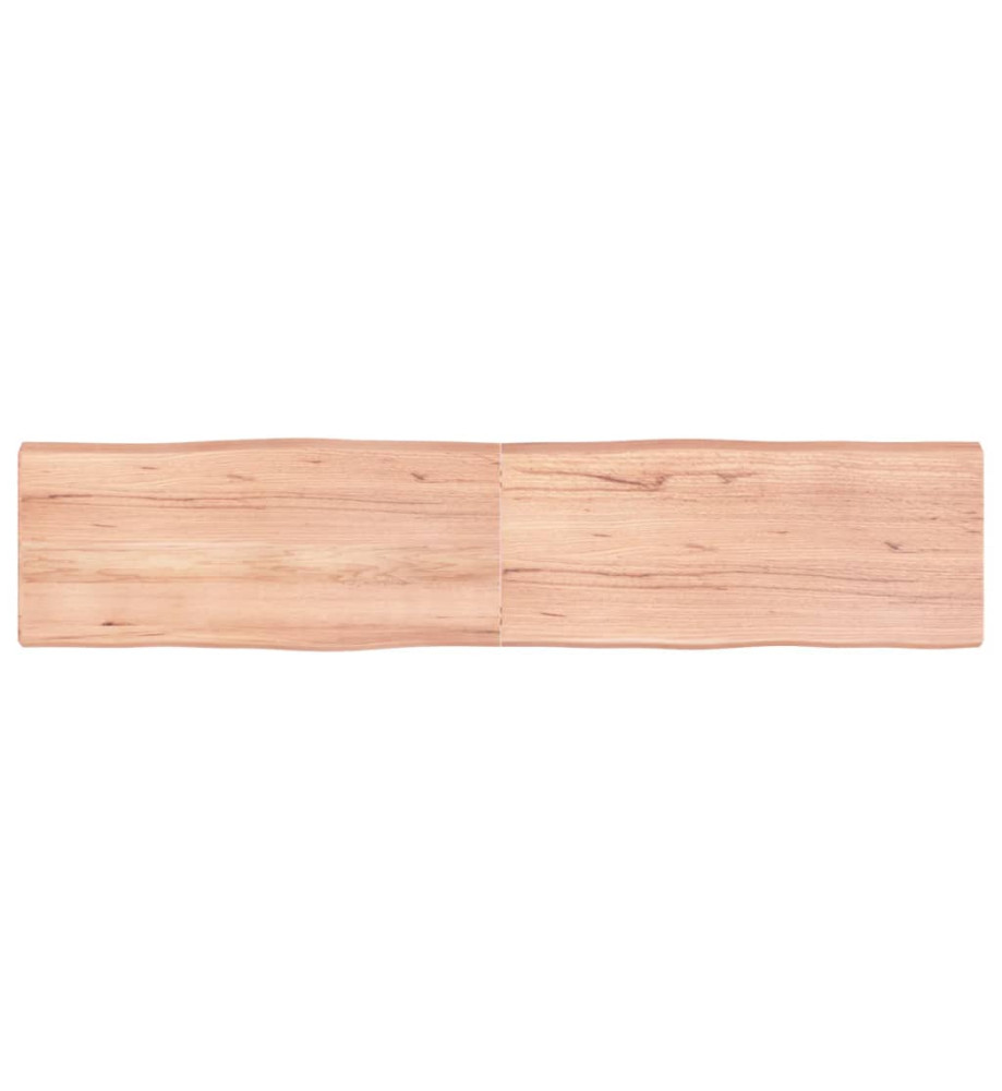 Dessus de table bois chêne massif traité bordure assortie