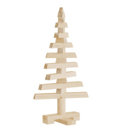 Arbre de Noël en bois pour décoration 60 cm bois massif de pin