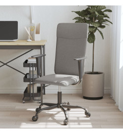 Chaise de bureau gris foncé tissu