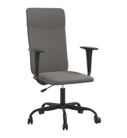 Chaise de bureau gris foncé tissu