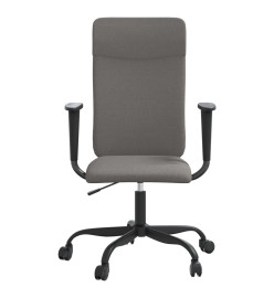 Chaise de bureau gris foncé tissu