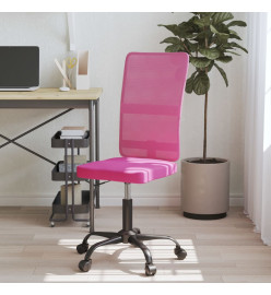 Chaise de bureau rose tissu en maille