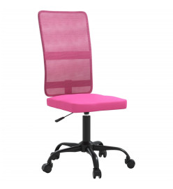 Chaise de bureau rose tissu en maille