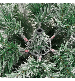 Sapin de Noël artificiel à charnières avec neige floquée 120 cm