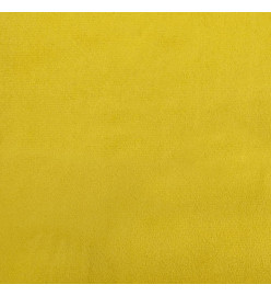 Repose-pied Jaune 60x50x41 cm Velours