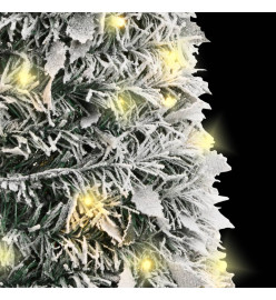 Sapin de Noël artificiel escamotable avec neige floquée 200 LED