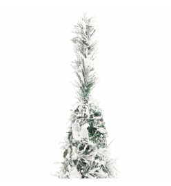 Sapin de Noël artificiel escamotable avec neige floquée 200 LED