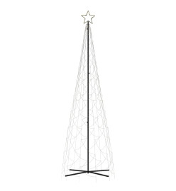 Arbre de Noël cône Blanc chaud 500 LED 100x300 cm