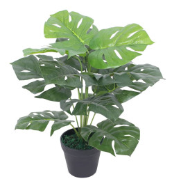 Plante Monstera artificielle avec pot 45 cm Vert