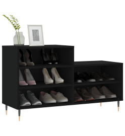 Armoire à chaussures Noir 102x36x60 cm Bois d'ingénierie