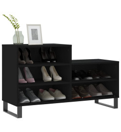 Armoire à chaussures Noir 102x36x60 cm Bois d'ingénierie