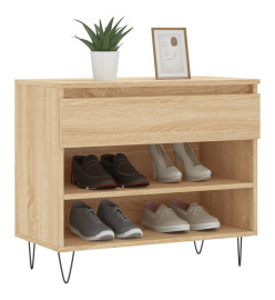 Armoire à chaussures Chêne sonoma 70x36x60 cm Bois d'ingénierie