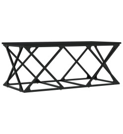 Table basse noir 100x49x40 cm bois d'ingénierie