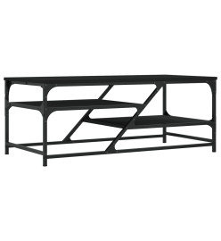 Table basse noir 100x49x40 cm bois d'ingénierie