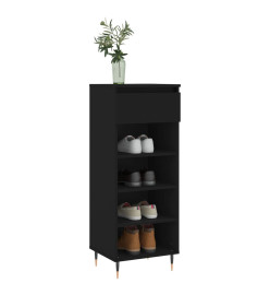 Armoire à chaussures Noir 40x36x105 cm Bois d'ingénierie