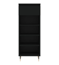 Armoire à chaussures Noir 40x36x105 cm Bois d'ingénierie